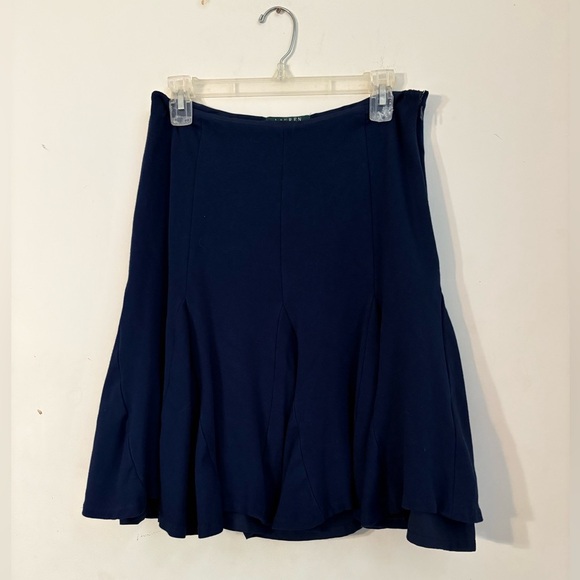 Ralph Lauren Womens 6 30x21”A-Line Skirt Pleated Lined Knee Length Work - Picture 1 of 3